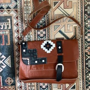 Leather Purse/Laptop Bag